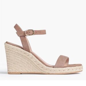 Stuart Weitzman teddi suede espadrille sandal